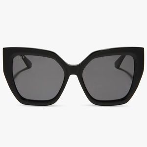 DIFF EYEWEAR BLAIRE BLACK NWT OVERSIZED SUNGLASSES